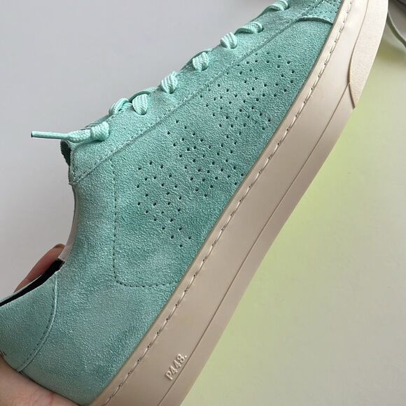 P448 blue/ green men or teens sneakers - Picture 8 of 14